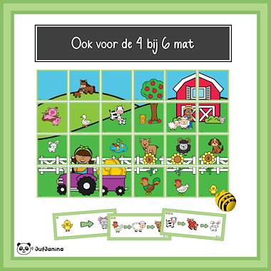 Lesmateriaal Bee-bot mat Boerderij van auteur Juf Janina slide 2