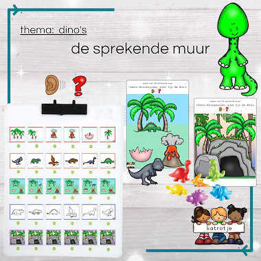 Lesmateriaal de sprekende muur: dino's van auteur katrotje