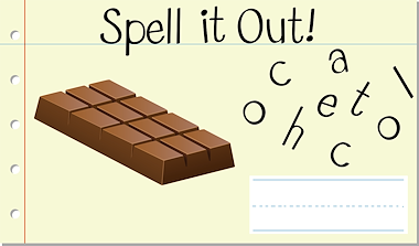 Lesmateriaal Kasper leert Engels spreken: spell it out! van auteur Gratis leuke leesboekjes slide 3