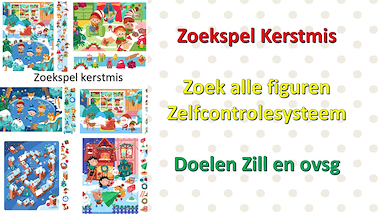 Lesmateriaal kerstmis - zoekspel van auteur Little Play Friends