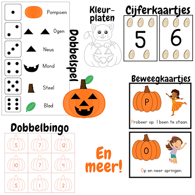 Lesmateriaal Pompoen bundel kleuters | Herfst Halloween activiteiten  van auteur My Teacher Shares slide 2
