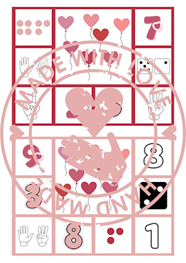 Lesmateriaal Knijpkaart - Valentijn van auteur Juf Lise slide 2