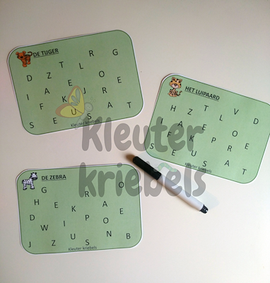 Lesmateriaal THEMABUNDEL: DIEREN IN HET WILD van auteur Kleuter Kriebels slide 3
