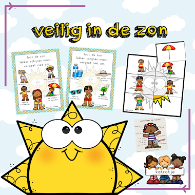 Lesmateriaal veilig in de zon van auteur katrotje slide 1