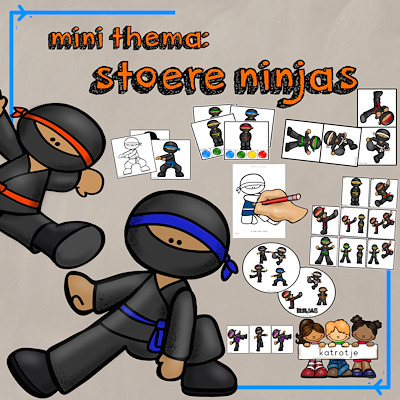 Lesmateriaal stoere ninja van auteur katrotje