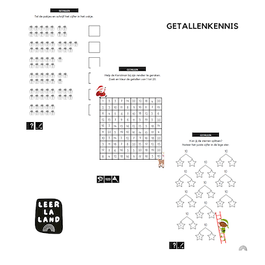 Lesmateriaal Rekenbundel - Kerstmis van auteur LeerLaLand slide 2