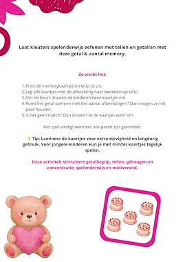 Lesmateriaal Getal & Aantal Memory – Spelend Rekenen voor Kleuters van auteur Juf_C slide 2