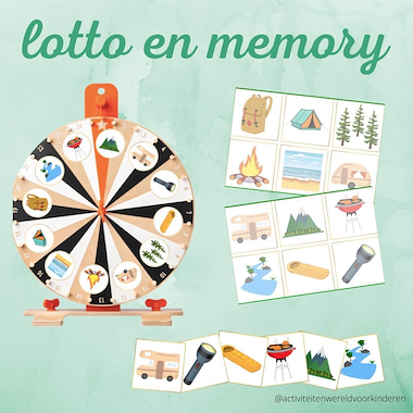 Lesmateriaal Camping - Lotto/memory  van auteur Nanny Melissa