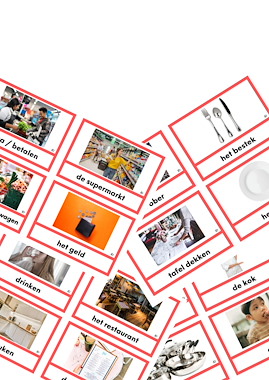 Lesmateriaal Woordkaarten Eetsmakelijk van auteur De klas van juf Daisy slide 1