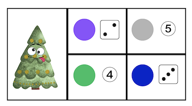 Lesmateriaal Thema Kerst : Kerstballen tellen van auteur Juf Katy slide 3