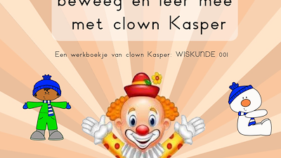 Lesmateriaal Werkboekje clown Kasper wiskunde 001 SNEEUWPRET! van auteur Gratis leuke leesboekjes slide 1