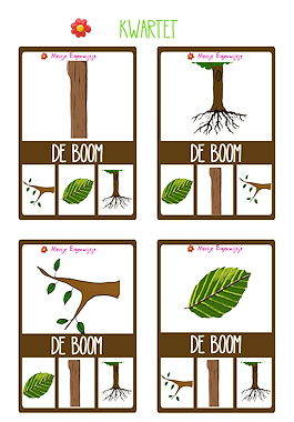 Lesmateriaal Het bos - kwartet van auteur Meisje Eigenwijsje slide 2