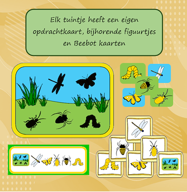 Lesmateriaal Beebotspel Kriebeldiertjes in de tuin van auteur Jabbedabbedoe slide 3