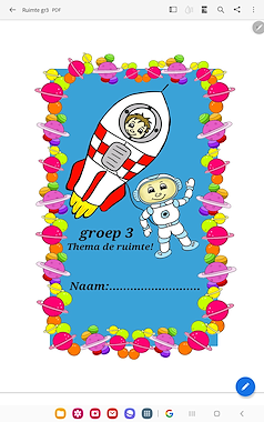 Lesmateriaal Thema ruimte werkboekje groep3 van auteur Juf Monique