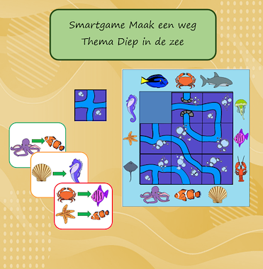Lesmateriaal Smartgame Maak een weg voor de zeedieren van auteur Jabbedabbedoe