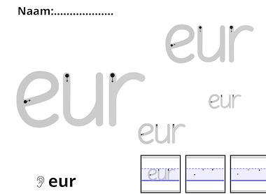 Lesmateriaal Regenboogbladen schrijven blokschrift rechtop van auteur Juf ilona slide 4