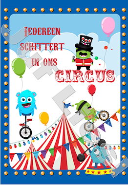 Lesmateriaal Classdojo poster circus van auteur De monsterklas van Juf Liesl