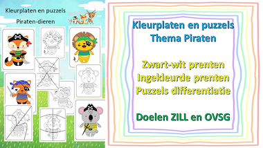 Lesmateriaal Schip ahoi piraatjes van auteur Little Play Friends