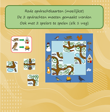 Lesmateriaal Smartgame Maak een weg Thema Winter van auteur Jabbedabbedoe slide 4