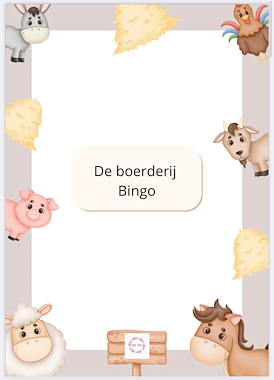 Lesmateriaal Boerderij bingo van auteur Juf Yas