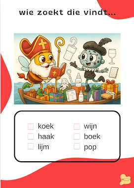 Lesmateriaal Leesblaadjes Sint van auteur Juffen eersteklas slide 2