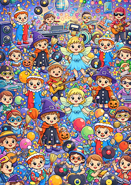 Lesmateriaal Zoek en tel: thema Carnaval van auteur CreaLi slide 2