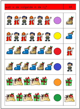 Lesmateriaal Logico - Piccolo - Primo  - SINTERKLAAS van auteur Annette slide 4