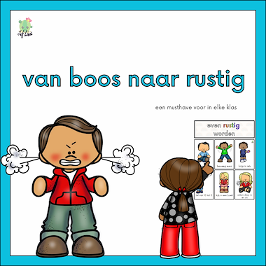 Lesmateriaal van boos naar rustig van auteur juf Linde