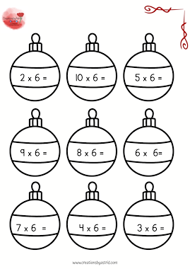 Lesmateriaal Kerst reken beweeg met de tafels van 4 en 6 van auteur Creations by Astrid slide 3