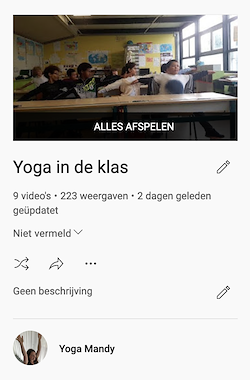 Lesmateriaal Yoga in de klas van auteur Yoga Mandy slide 2