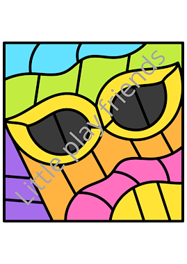 Lesmateriaal Kleuren naar voorbeeld thema nieuwjaar van auteur Little Play Friends slide 3