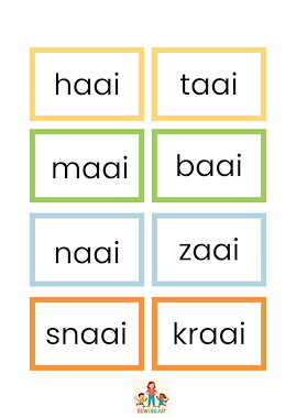 Lesmateriaal Vliegenmepperspel aai, ooi en oei  van auteur de beweegjuf slide 2