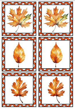 Lesmateriaal Herfst Memory van auteur Juf kipje slide 1