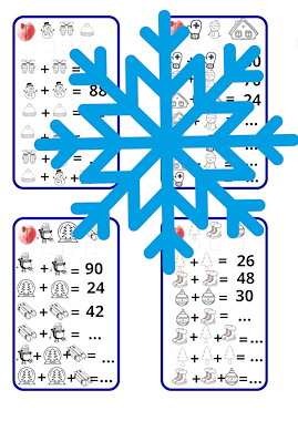 Lesmateriaal winterse rekenpuzzels t/m 100 van auteur Creations by Astrid slide 2