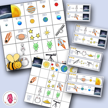 Lesmateriaal BEE-BOT® mat de ASTRONAUT: Neem een raket naar de RUIMTE van auteur LDN Clipart slide 2