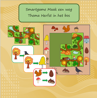 Lesmateriaal Maak een weg in het bos (smartgame) van auteur Jabbedabbedoe