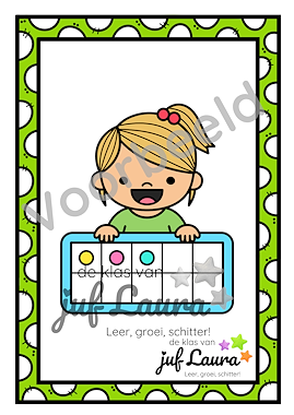 Lesmateriaal Kaartjes getalbeelden t/m 10 van auteur De klas van juf Laura slide 3