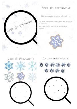 Lesmateriaal Zoek de sneeuwvlok van auteur Mijn mama is kleuterjuf slide 2