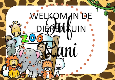 Lesmateriaal Dierentuin – dierenarts hoekverrijking van auteur Juf Rani slide 3
