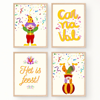 Lesmateriaal Posters en slingers thema carnval van auteur Logopedie Ideetjes slide 2