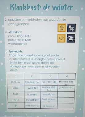 Lesmateriaal Klankkast: de winter (volledig uitgewerkt) van auteur Juf Christ l slide 3