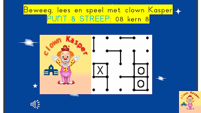 Lesmateriaal Beweeg, lees en punt & lijn met kasper van auteur Gratis leuke leesboekjes slide 1
