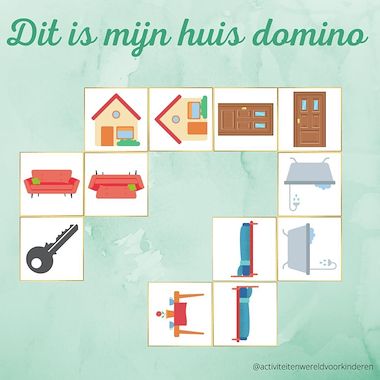 Lesmateriaal Dit is mijn huis - domino van auteur Nanny Melissa