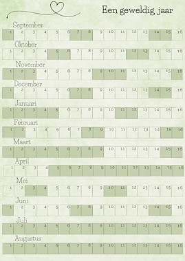 Lesmateriaal Jaarkalender  van auteur knussekleuterwereld