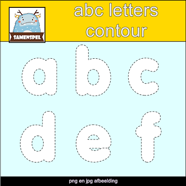Lesmateriaal abc letters om zelf educatief materiaal te maken van auteur Samenspel