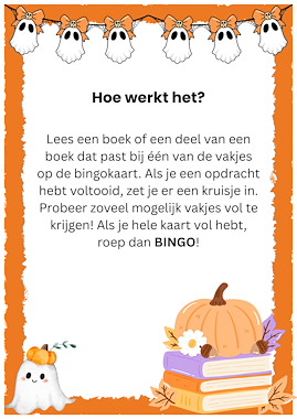 Lesmateriaal Leesbingo: Halloween van auteur Speelwijs slide 1