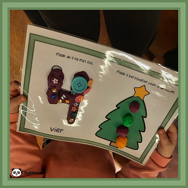 Lesmateriaal Kleikaarten Kerst van auteur Juf Janina slide 4