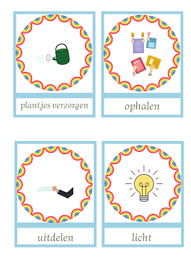 Lesmateriaal Dagritmekaarten klasthema regenboog van auteur Superleerkracht slide 3