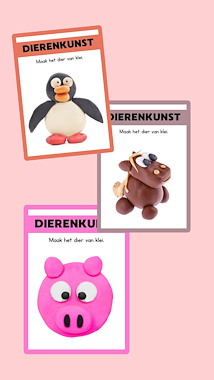 Lesmateriaal 12 kleikaarten van dieren van auteur JufkeSarah slide 3