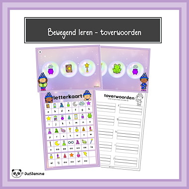 Lesmateriaal Bewegend leren - toverwoorden van auteur Juf Janina